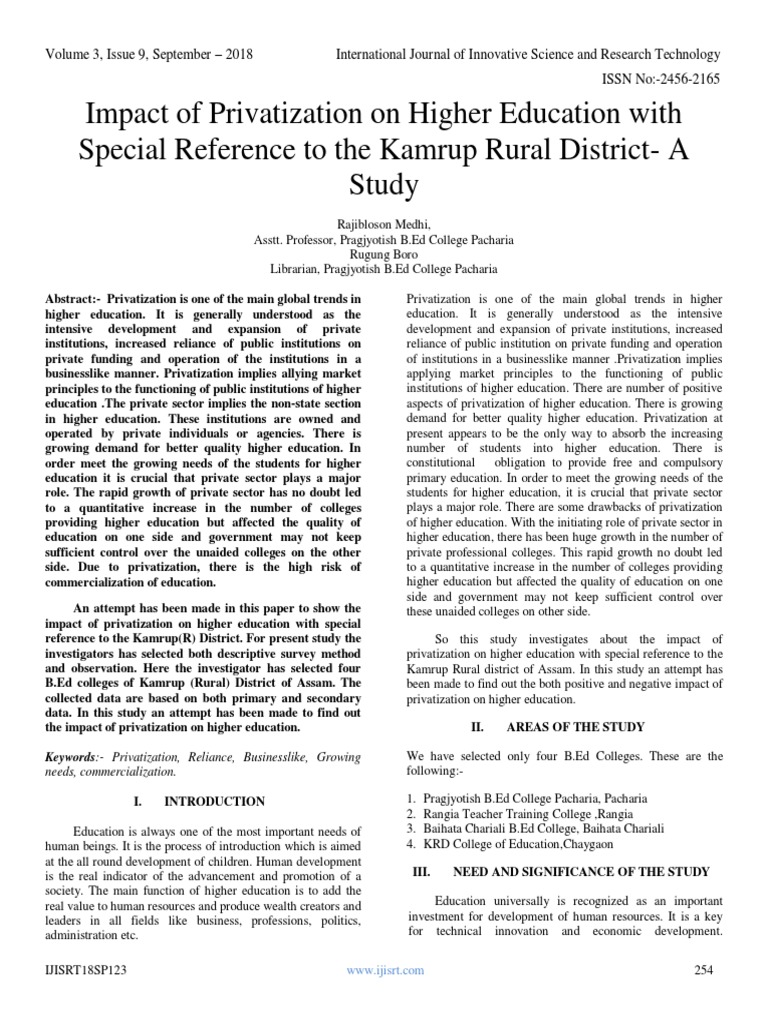The Privatization Of Special Education >> Impact Of Privatization On Higher Education With Special The Privatization Of Special Education >> Impact Of Privatization On Higher Education With Special