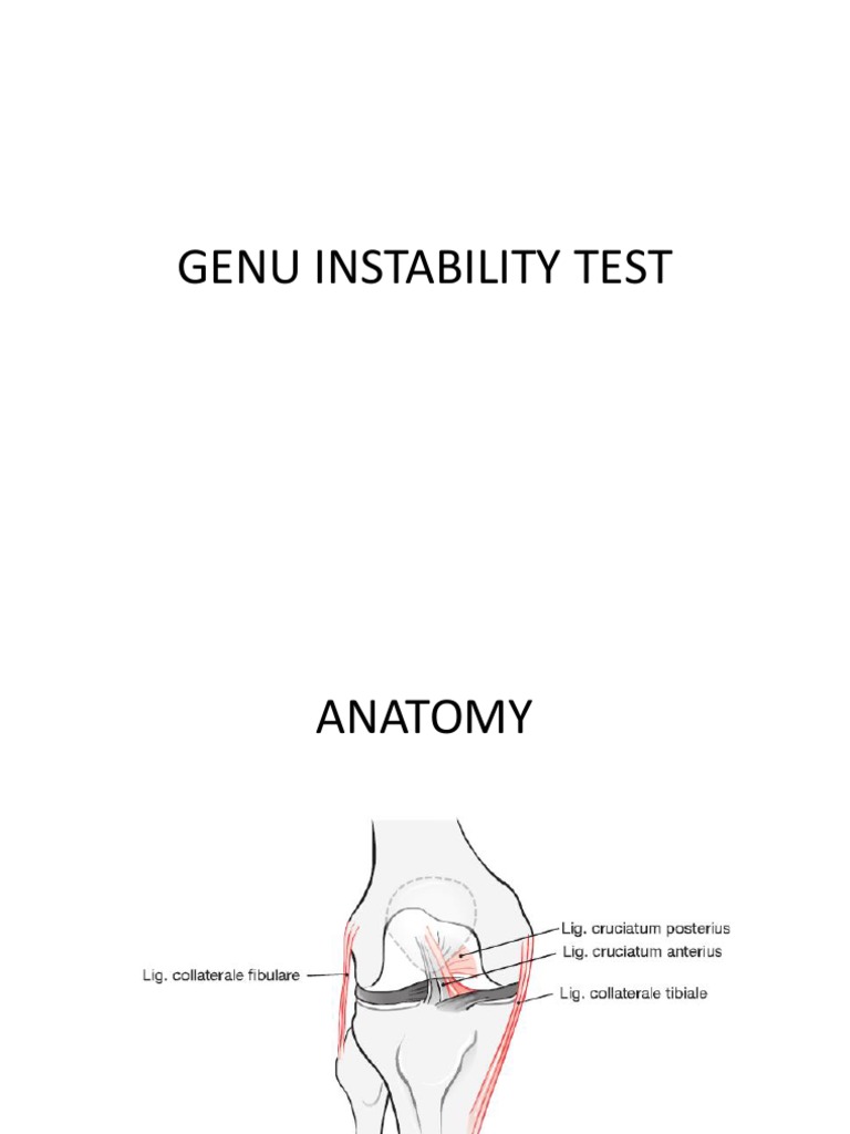 Knee Injury Assessment Tests Guide | PDF