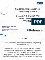 Insert Presentation Title Here: Challenging Risk Assessment in Planning An Audit