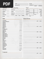 Attributes Secondary Stats Vitals: N: B: P: e