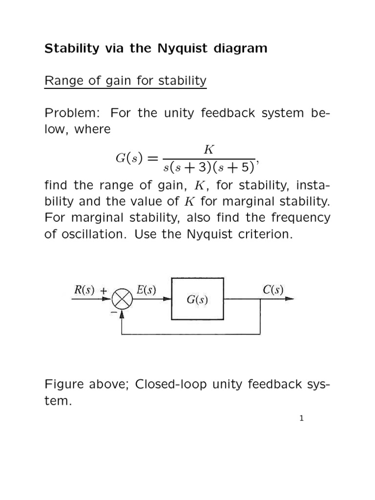 Ejercicios Nyquist 2 PDF | PDF | Applied Mathematics | Control Theory