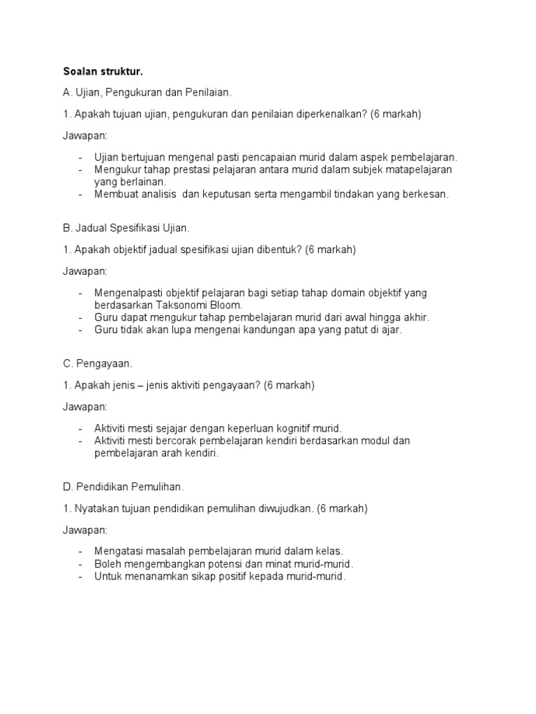 Contoh Analisis Item Soalan Esei - Serial Serials