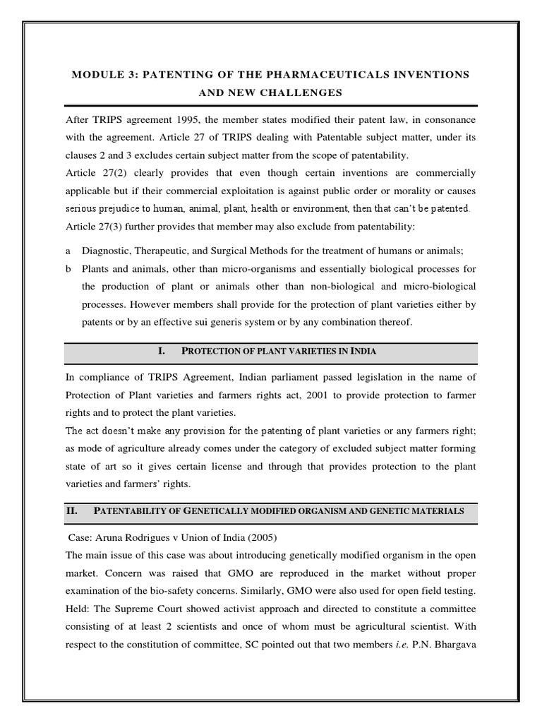 Patents and Access to Medicine Patent Generic Drug