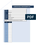 Alteracion Del Comportamiento en La Escuela: Nombre: Apellidos: Sexo: Edad: Instrucción Institución: Evaluador: Fecha