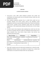 Resume - Activity Based Costing