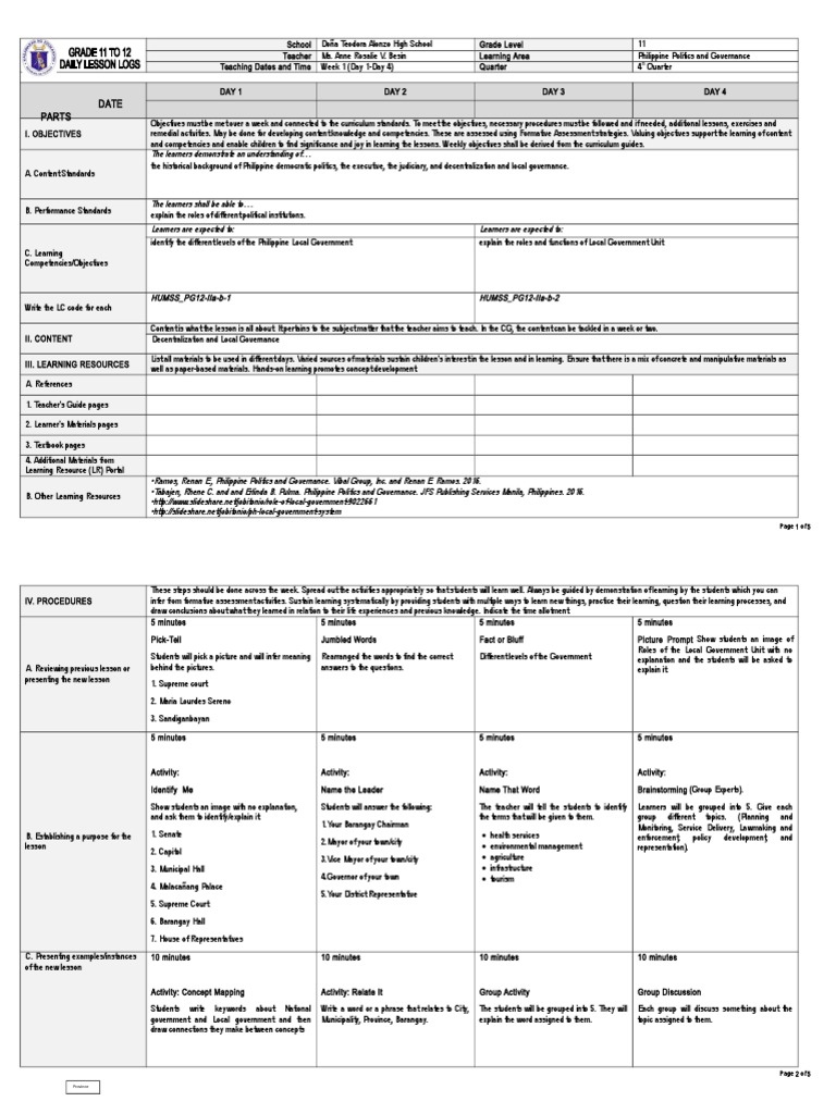 Levels of Local Government in the Philippines | PDF | Local Government ...