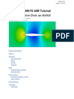 Flow Over An Airfoil: ANSYS AIM Tutorial