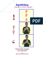 American Sign Language Hand Symbols