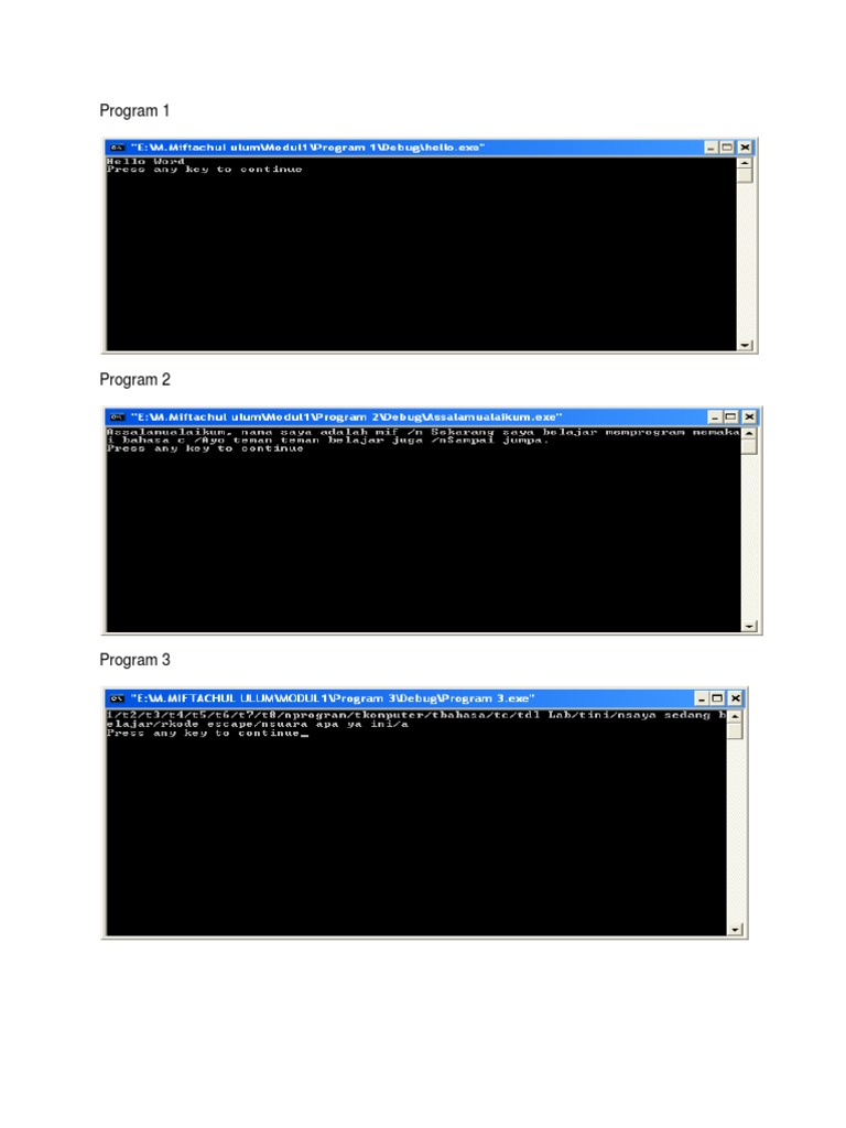List of Programs and Modules | PDF | Computers