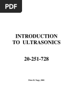 AEEM 728 Introduction To Ultrasonics Lecture Notes PDF