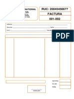 Formato Excel Factura