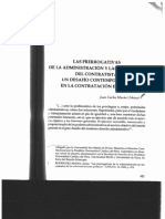 Las Prerrogativas de La Administración y Las Garantías Del Contratista - Morón Urbina