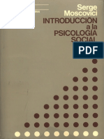 Introducción a a Psicología Social - Serge Moscovici