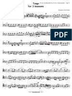 Martinez Tango For 3 Bassoons PDF