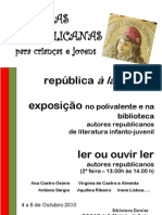 Cartaz LEITURASREPUBLICANAS