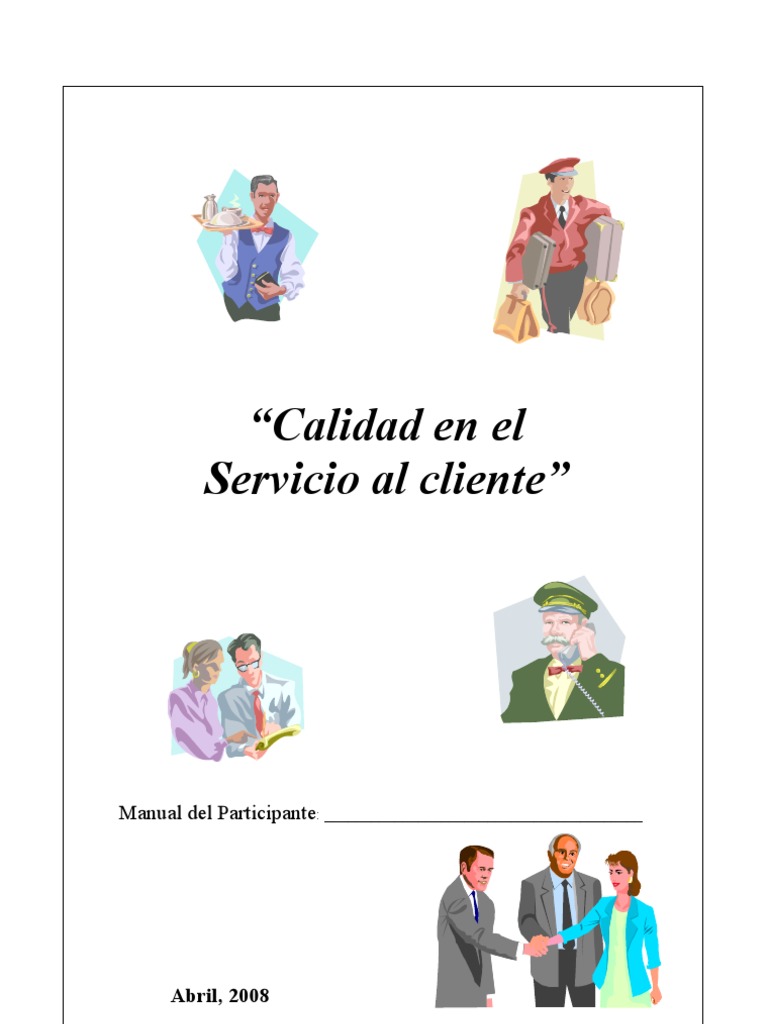 Calidad en El Servicio Al Cliente - Manual | PDF | Cadena de valor ...