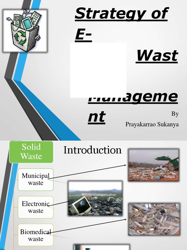 E-Waste Management Strategies in India | PDF | Recycling | Waste Management