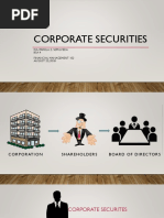 Corporate Securities: Ma. Pamela Z. Sepulveda Bsa 4 Financial Management 102 AUGUST 23, 2018