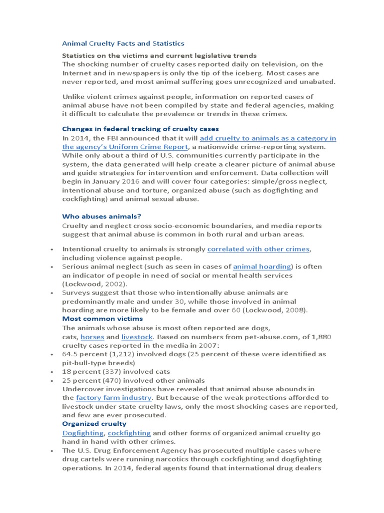 10 INTERESTING FACTS ABOUT ANIMAL CRUELTY visual data 2