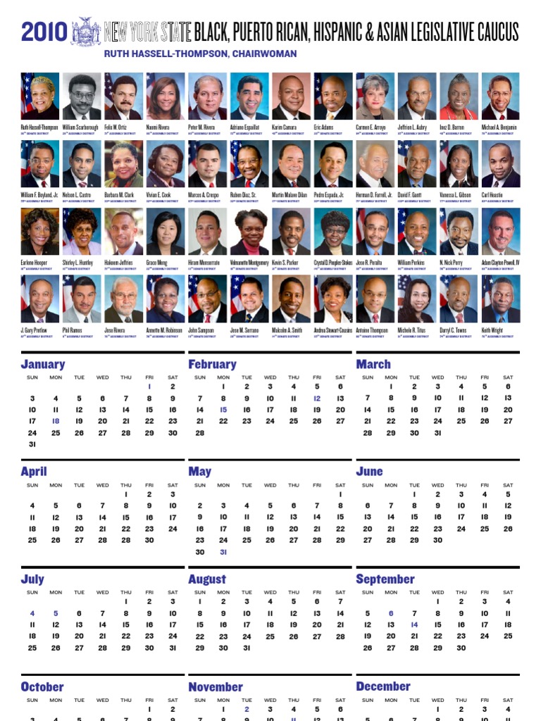 Nys Bpaha Caucus Calendar v1r1 PROOF PDF American Political People
