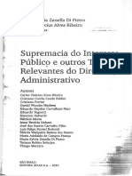 Supremacia Do Interesse Público e Outros Temas Relevantes Do Direito Administrativo