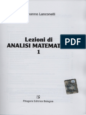 Lezioni Di Analisi Matematica 2. Vol. 1 - Lanconelli Ermanno