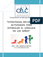 Manual de Estrategias, Recursos y Actividades para Estimular El Lenguaje en Los Niños.
