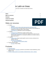 Recursos de Latín en Línea PDF