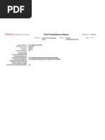 Third Party Balances Report: Subledger Accounting