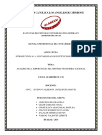 Analisis de La Importancia Del Sistema Financiera Nacional