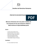 MENORES INFRACTORES DE LA LEY PENAL - ANÁLISIS DE LOS PROYECTOS DE LEY QUE PROPONEN REBAJAR LA EDAD MÍNIMA DE RESPONSABILIDAD PENAL.docx