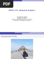 Slides On Numerical Analysis