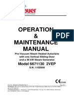 Tuttnauer 6671130 Autoclave - User and Maintenance Manual