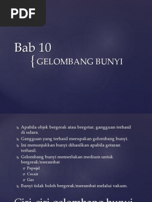 Gelombang Bunyi