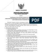 Pengumuman Seleksi Cpns 2018 Cap