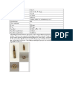 Calibre 7,62x51 Projectile Specs & Material Details