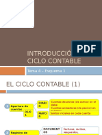 Introducción Al Ciclo Contable: Tema 4 - Esquema 1