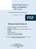 Professional Experience 4 SP5 2018: Teacher As Inquirer
