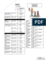 Orange 10.11 Schedule