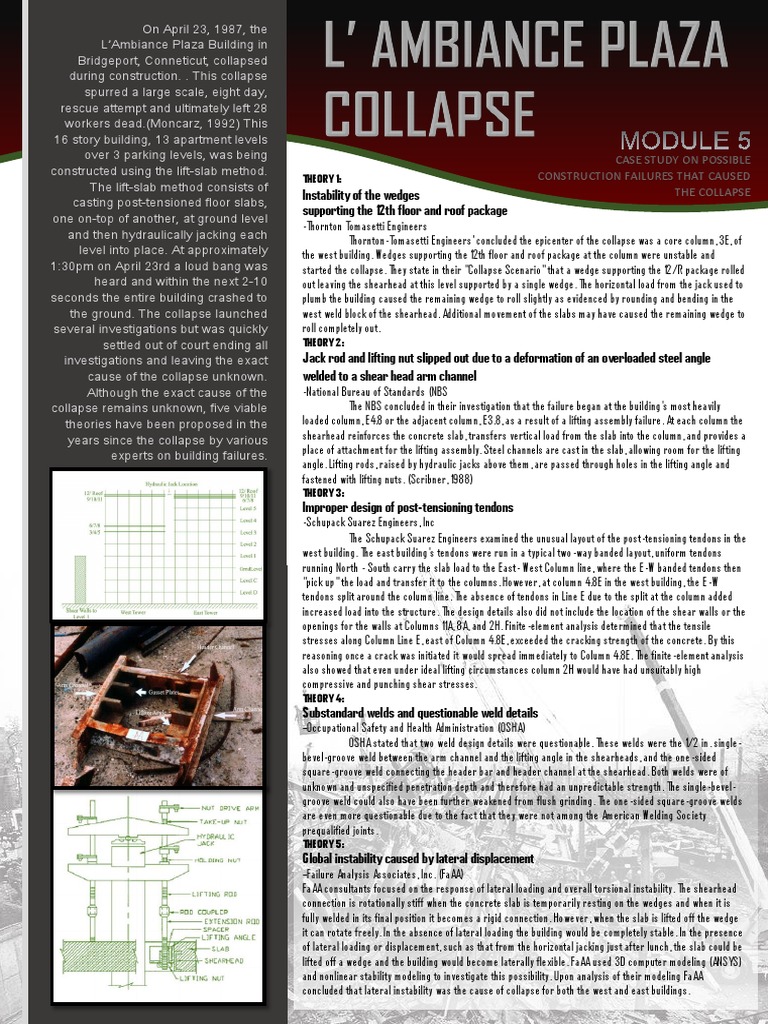 L'Ambiance Plaza Collapse | PDF | Mechanical Engineering | Civil