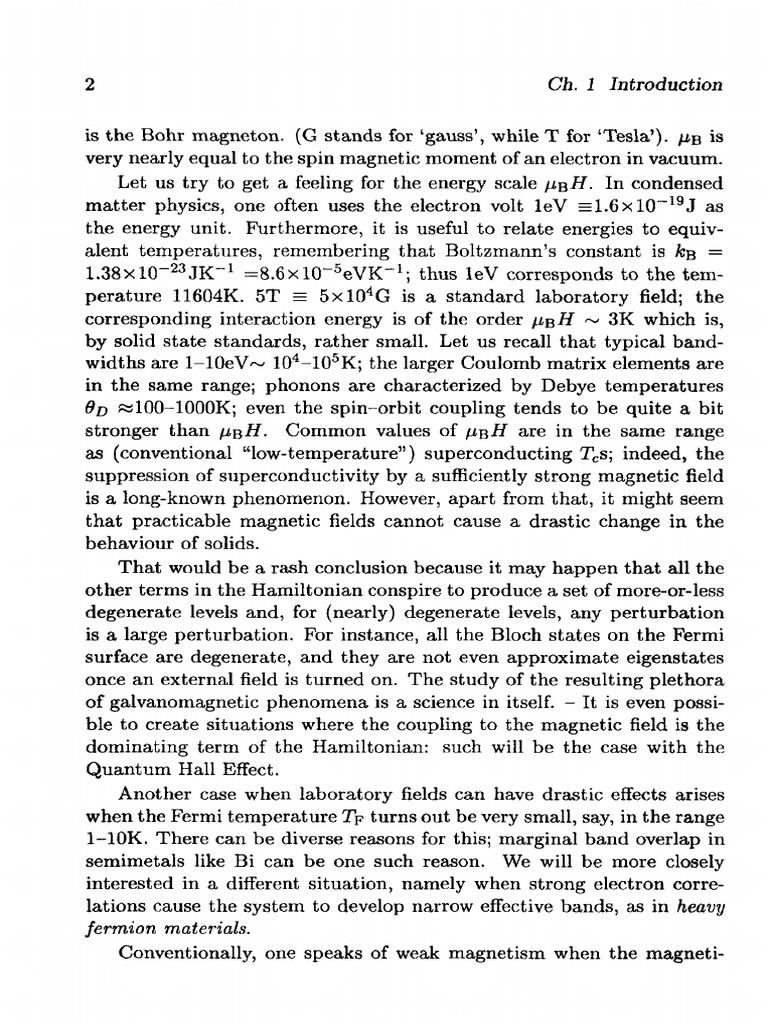 Effects of Magnetic Fields in Solids | PDF | Perturbation Theory ...