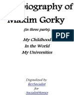 The Autobiography of Maxim Gorky PDF