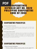 Cooperatives Republic Act No. 9520 Philippine Cooperative Code of 2008