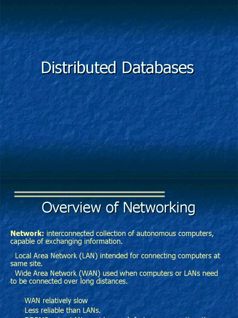 distributed database system