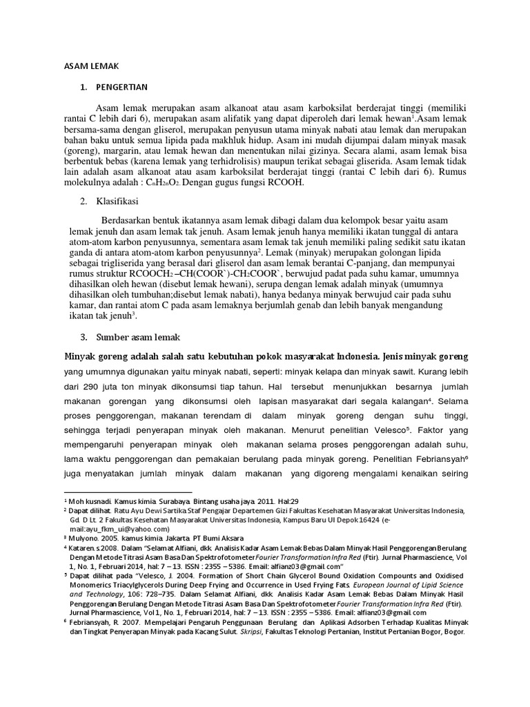 Asam Lemak | PDF