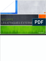 Sécurité Attaques Externes