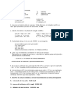 Ficha de Trabalho Notacao Cientifica