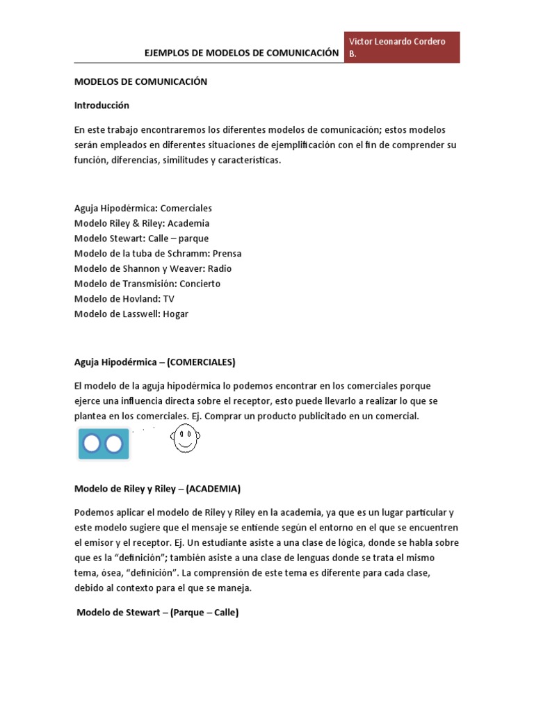 Ejemplos de Modelos de Comunicación | PDF | Protocolos de red | Comunicación