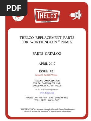 Worthington D1011 Pump Manual