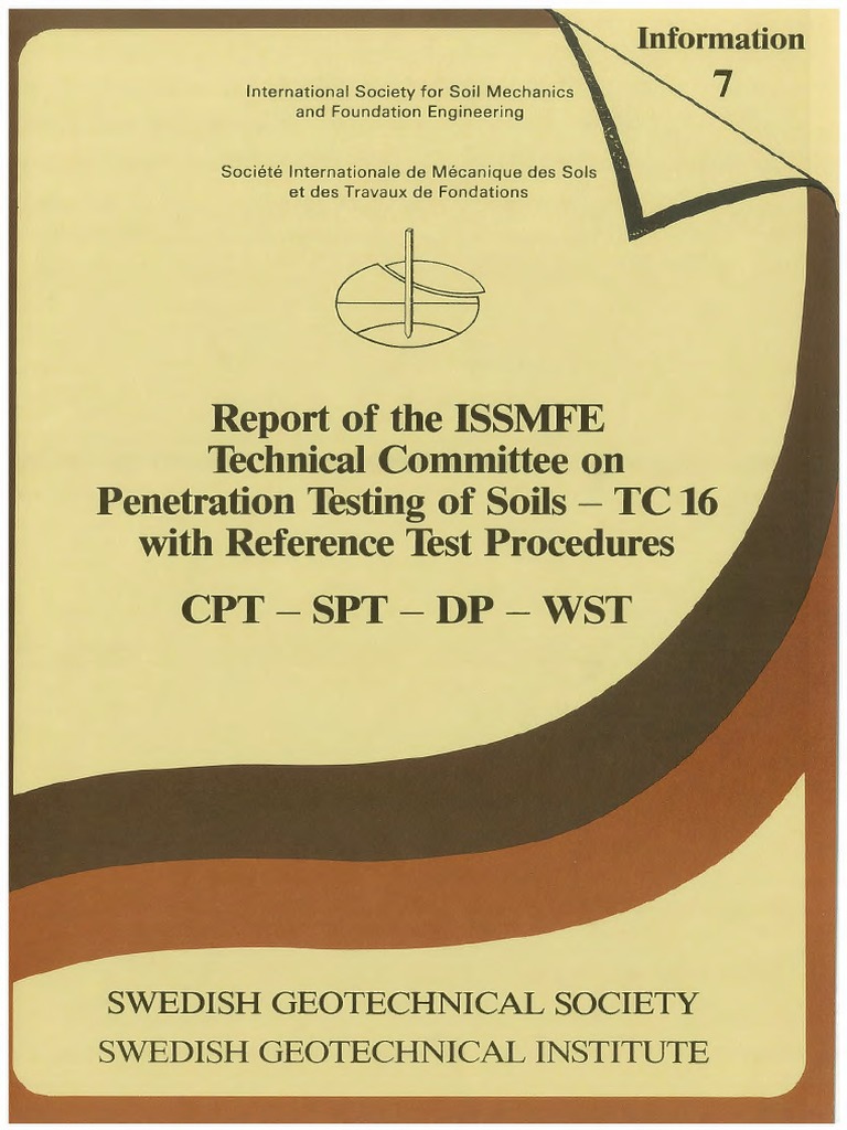 Issmfe 1989 | PDF | Committee | Calibration